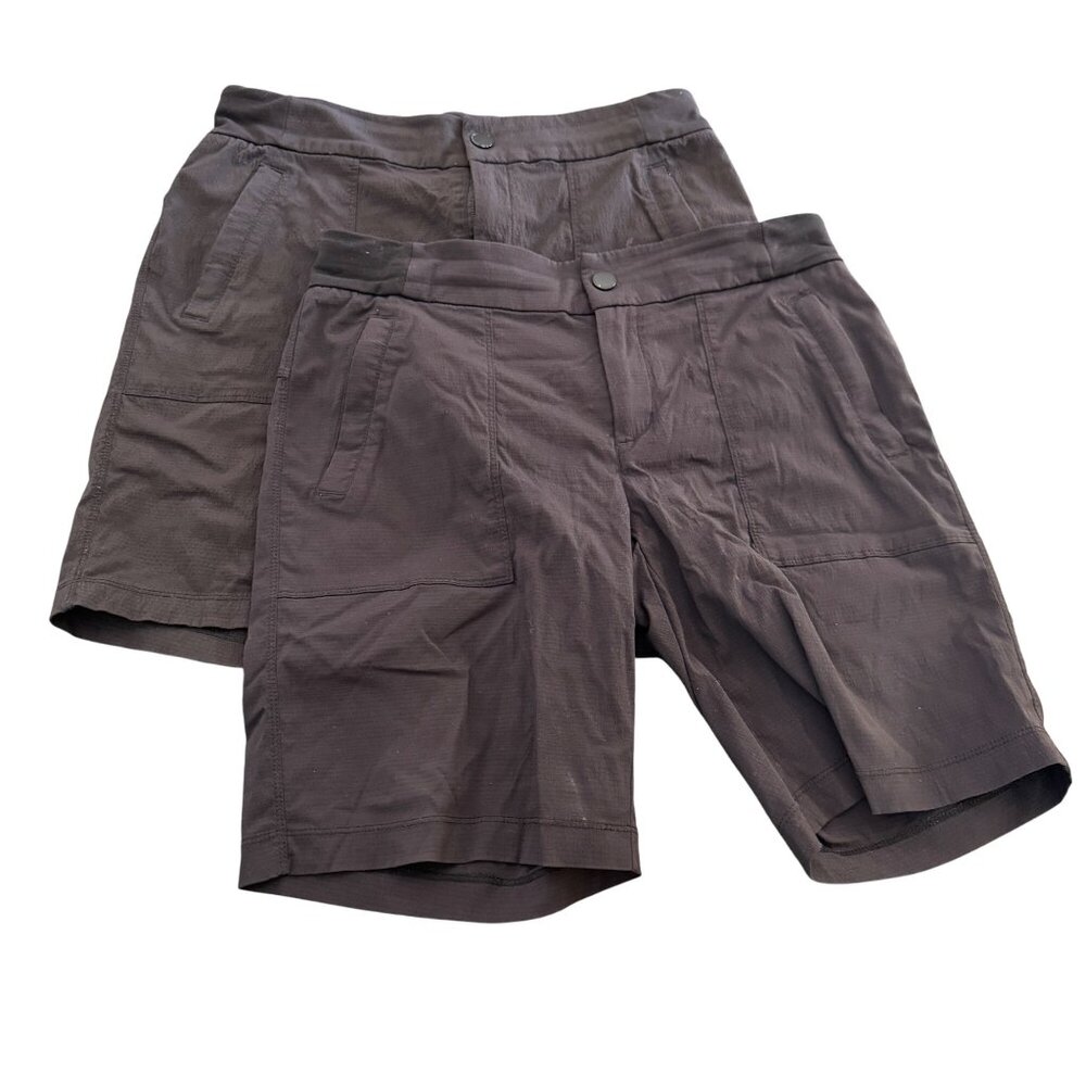 Athleta Women's Black Casual Stretchy Comfortable Golf Shorts Lot Of 2, Size 6